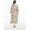 imageMatchable Family Hawaiian Luau Men Women Girl Boy Clothes in Lotus and OrchidWomen Maxi Kimono Cardigan