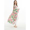 imageMatchable Family Hawaiian Luau Men Women Girl Boy Clothes in Lotus and OrchidWomen Maxi Kimono Cardigan