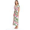imageMatchable Family Hawaiian Luau Men Women Girl Boy Clothes in Lotus and OrchidWomen Maxi Rahee