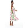 imageMatchable Family Hawaiian Luau Men Women Girl Boy Clothes in Lotus and OrchidWomen Short Maxi Ruffle