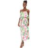 imageMatchable Family Hawaiian Luau Men Women Girl Boy Clothes in Lotus and OrchidWomen Short Maxi Ruffle