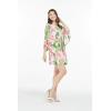 imageMatchable Family Hawaiian Luau Men Women Girl Boy Clothes in Lotus and OrchidWomen Short Poncho