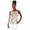 imageMatchable Family Hawaiian Luau Men Women Girl Boy Clothes in Lotus and OrchidWomen Spaghetti Strap Top