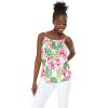 imageMatchable Family Hawaiian Luau Men Women Girl Boy Clothes in Lotus and OrchidWomen Spaghetti Strap Top
