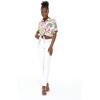 imageMatchable Family Hawaiian Luau Men Women Girl Boy Clothes in Lotus and OrchidWomen Tie Front Shirt