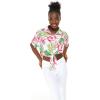 imageMatchable Family Hawaiian Luau Men Women Girl Boy Clothes in Lotus and OrchidWomen Tie Front Shirt