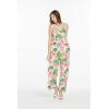 imageMatchable Family Hawaiian Luau Men Women Girl Boy Clothes in Lotus and OrchidWomen V Neck Jumpsuit