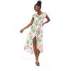 imageMatchable Family Hawaiian Luau Men Women Girl Boy Clothes in Lotus and OrchidWomen Wrap Ruffle