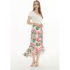 imageMatchable Family Hawaiian Luau Men Women Girl Boy Clothes in Lotus and OrchidWomen Wrap Ruffle Skirt