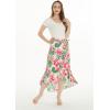 imageMatchable Family Hawaiian Luau Men Women Girl Boy Clothes in Lotus and OrchidWomen Wrap Ruffle Skirt