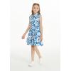 imageGirl Hawaiian Collar Shirt Dress in Classic HibiscusShirt Dress in Classic Hibiscus Blue