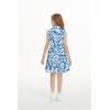 imageGirl Hawaiian Collar Shirt Dress in Classic HibiscusShirt Dress in Classic Hibiscus Blue