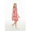 imageGirl Hawaiian Collar Shirt Dress in Classic HibiscusShirt Dress in Classic Hibiscus Red