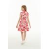 imageGirl Hawaiian Collar Shirt Dress in Classic HibiscusShirt Dress in Classic Hibiscus Red