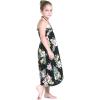 imageGirl Hawaiian Halter Dress in Hibiscus BlackHibiscus Black
