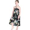 imageGirl Hawaiian Halter Dress in Hibiscus BlackHibiscus Black