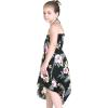 imageGirl Hawaiian Halter Dress in Hibiscus BlackHibiscus Black