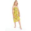 imageGirl Hawaiian Halter Dress in Red SunsetGarden Poppy Yellow