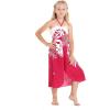 imageGirl Hawaiian Halter Dress in Red SunsetIndri Pink