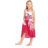 imageGirl Hawaiian Halter Dress in Red SunsetIndri Pink