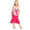 imageGirl Hawaiian Halter Dress in Red SunsetIndri Pink