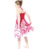 imageGirl Hawaiian Halter Dress in Red SunsetPink Indri