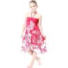 imageGirl Hawaiian Halter Dress in Red SunsetPink Indri
