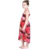 imageGirl Hawaiian Halter Dress in Red SunsetRed Sunset
