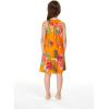 imageGirl Hawaiian Round Neck with Ruffle Dress in Day Dream BloomPretty Tropical Orange