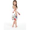 imageGirl Hawaiian Round Neck with Ruffle Dress in Day Dream BloomPretty Tropical White