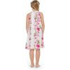 imageGirl Hawaiian Round Neck with Ruffle Dress in Pink Hibiscus VinePink Hibiscus Vine
