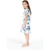 imageGirl Hawaiian Short Sleeve Simple Muumuu Ruffle Dress in Midnight BloomDay Dream Bloom