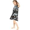 imageGirl Hawaiian Short Sleeve Simple Muumuu Ruffle Dress in Midnight BloomMidnight Bloom