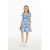 imageGirl Hawaiian Simple Muumuu Dress in Classic HibiscusClassic Hibiscus Blue