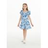 imageGirl Hawaiian Simple Muumuu Dress in Classic HibiscusClassic Hibiscus Blue