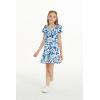 imageGirl Hawaiian Simple Muumuu Dress in Classic HibiscusClassic Hibiscus Blue