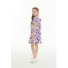 imageGirl Hawaiian Simple Muumuu Dress in Classic HibiscusClassic Hibiscus Purple