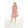 imageGirl Hawaiian Simple Muumuu Dress in Classic HibiscusClassic Hibiscus Red