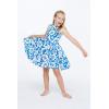 imageGirl Hawaiian Vintage Fit and Flare Dress in Flamingo in LoveClassic Vintage Hibiscus in Blue