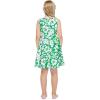 imageGirl Hawaiian Vintage Fit and Flare Dress in Flamingo in LoveClassic Vintage Hibiscus in Green