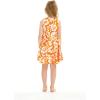 imageGirl Hawaiian Vintage Fit and Flare Dress in Flamingo in LoveClassic Vintage Hibiscus in Orange