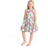 imageGirl Hawaiian Vintage Fit and Flare Dress in Flamingo in LoveFlamingo in Love