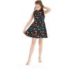 imageGirl Hawaiian Vintage Fit and Flare Dress in Flamingo in LoveShirt Dress in Flamingo Party Black