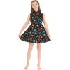 imageGirl Hawaiian Vintage Fit and Flare Dress in Flamingo in LoveShirt Dress in Flamingo Party Black