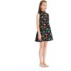 imageGirl Hawaiian Vintage Fit and Flare Dress in Flamingo in LoveShirt Dress in Flamingo Party Black
