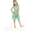 imageGirl Hawaiian Vintage Fit and Flare Dress in Flamingo in LoveShirt Dress in Pineapple Skull Turquoise