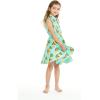 imageGirl Hawaiian Vintage Fit and Flare Dress in Flamingo in LoveShirt Dress in Pineapple Skull Turquoise