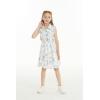 imageGirl Hawaiian Vintage Fit and Flare Dress in Flamingo in LoveShirt Dress in Tropical Toile