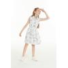 imageGirl Hawaiian Vintage Fit and Flare Dress in Flamingo in LoveShirt Dress in Tropical Toile