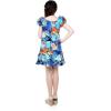 imageGirl Hawaiian Vintage Fit and Flare Dress in Sunset with DolphinShirt Dress in Sunset and Dolphin Blue